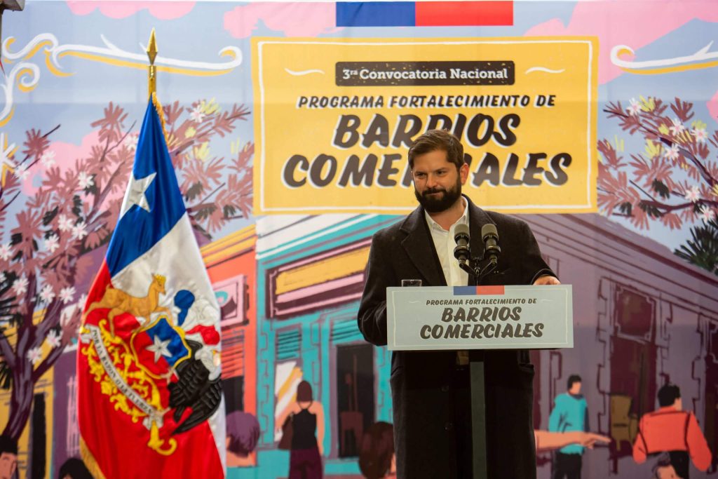 Presidente Gabriel Boric lanza nueva convocatoria nacional para fortalecer los barrios comerciales