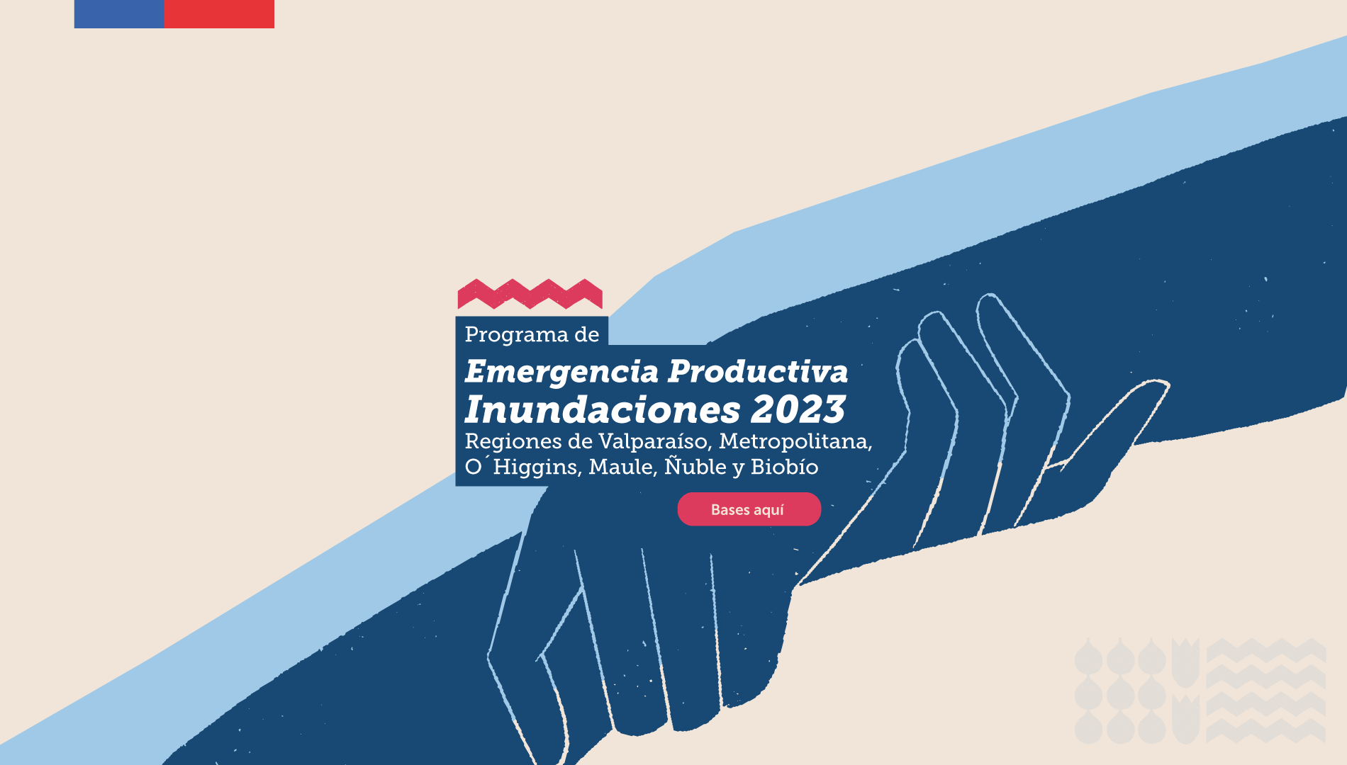 Programa Emergencia Productiva - Inundaciones 2023 - Regiones Valparaíso, Metropolitana, O’higgins, Maule, Ñuble, y Biobío.