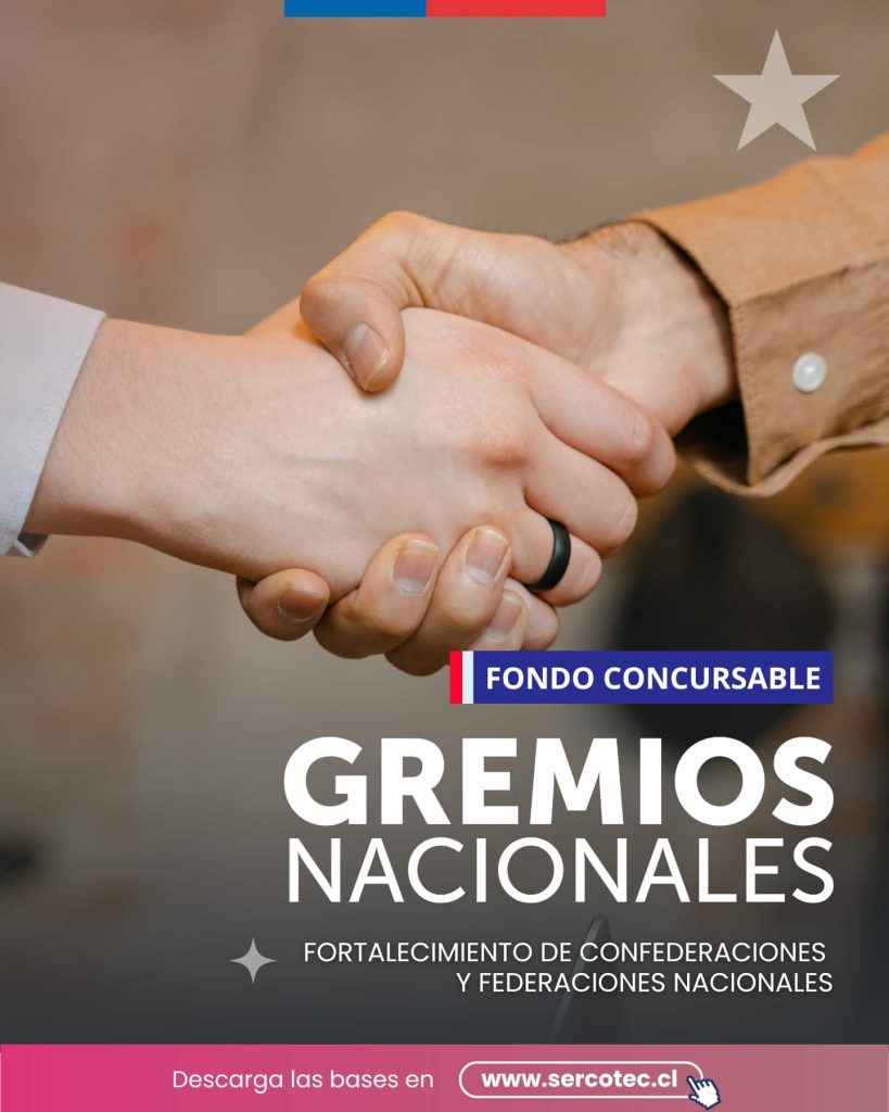 Sercotec refuerza apoyo a organizaciones gremiales con mayor presupuesto en programa Gremios Nacionales 2025