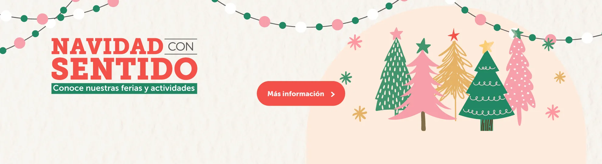 Navidad con sentido - Conoce nuestras ferias y actividades - Botón: Más información